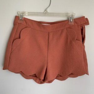 BlueTique Coral Scalloped Shorts